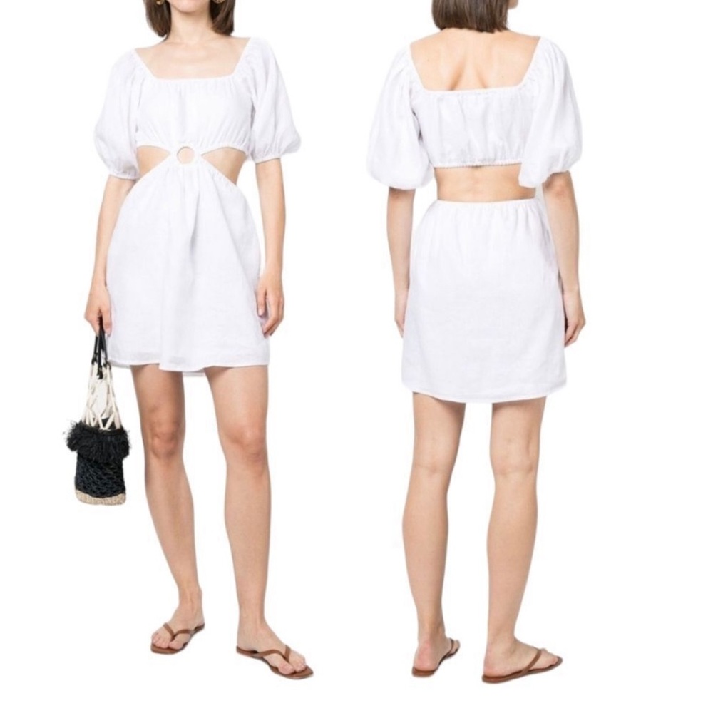 Faithfull The Brand White Cutout Dress